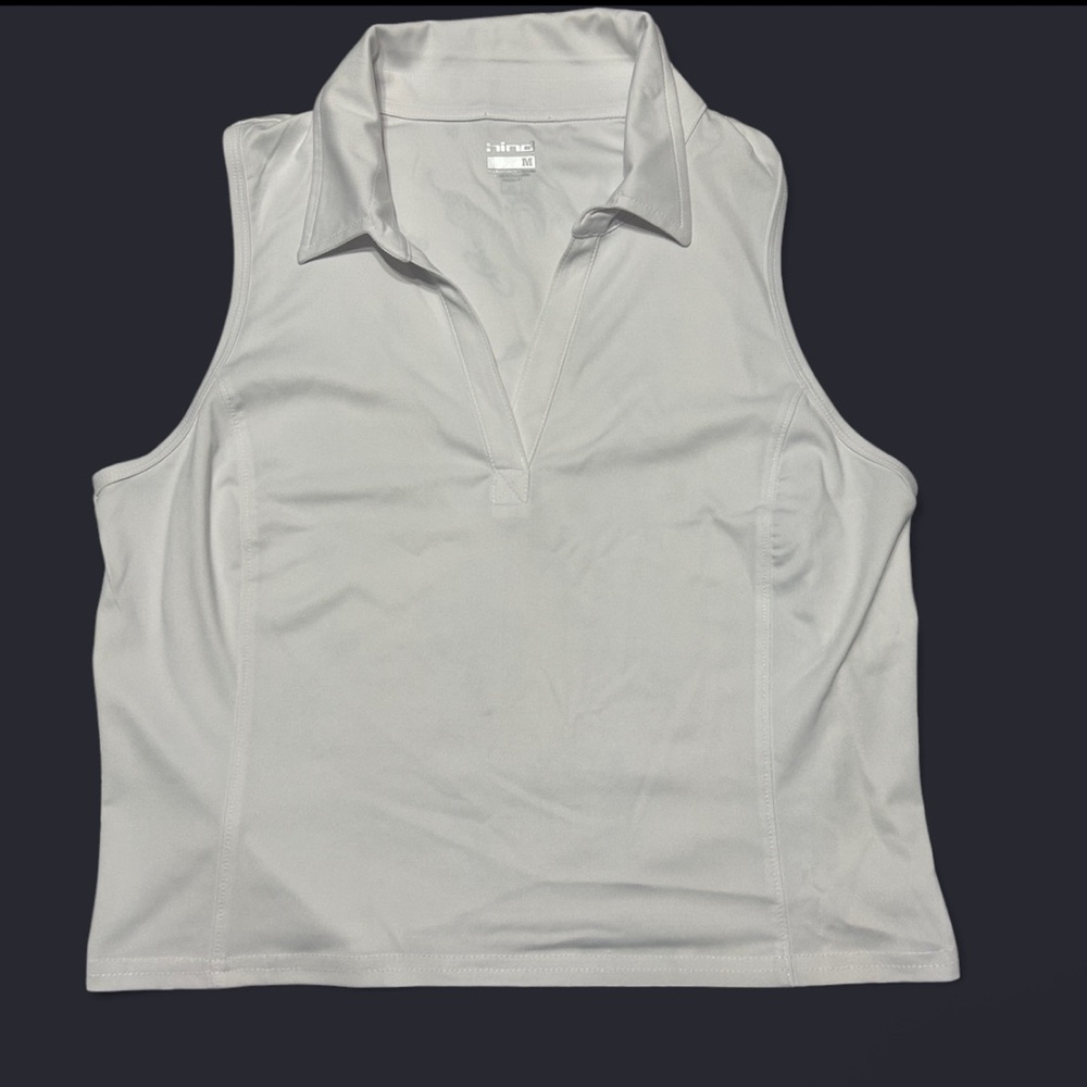 Hind White Sleeveless Tank Top